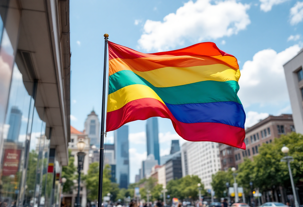 Manifestazione per i diritti LGBTQ+ in Ungheria