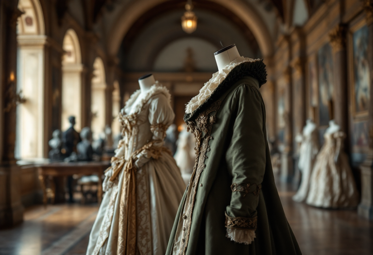 Abiti eleganti della monarchia inglese a Kensington Palace