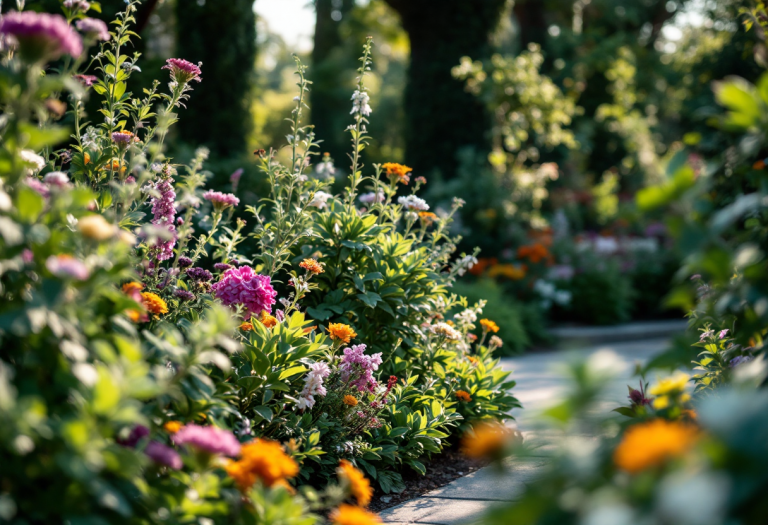 Vista romantica del giardino di Villa Rufolo