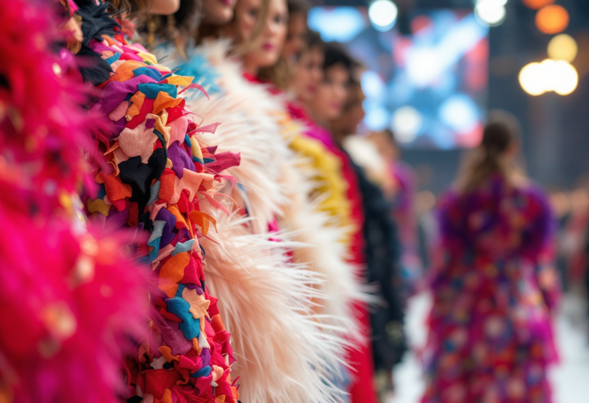 Giulia De Lellis e Tony Effe in passerella a Milano