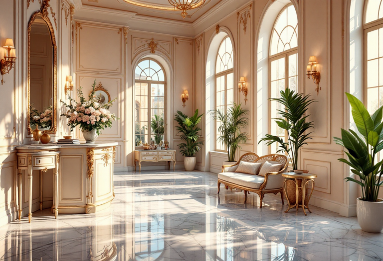 Interno di Idôle House a Milano con prodotti di bellezza