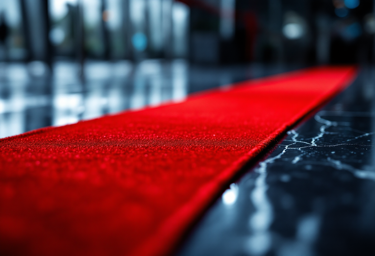 Celebrità sul red carpet degli Oscar 2025 con abiti eleganti