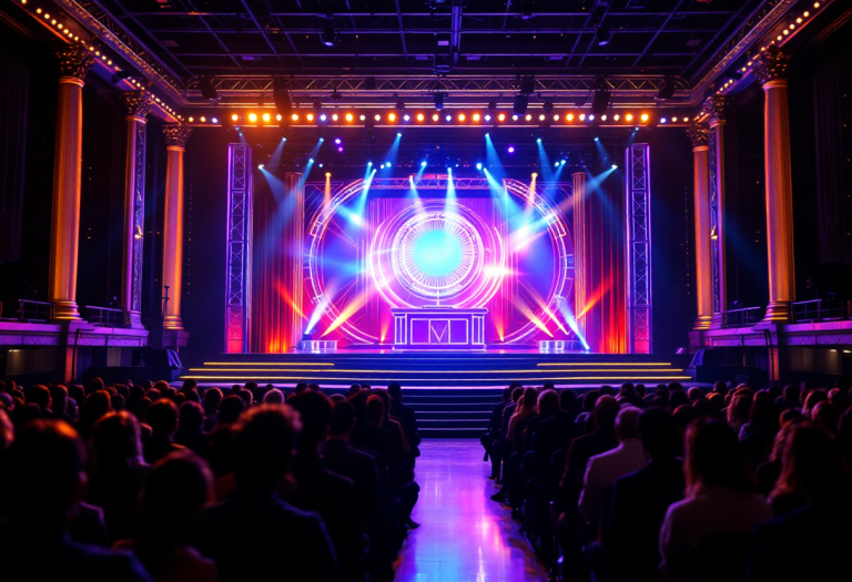 Antonella Clerici durante la trasmissione The Voice Senior