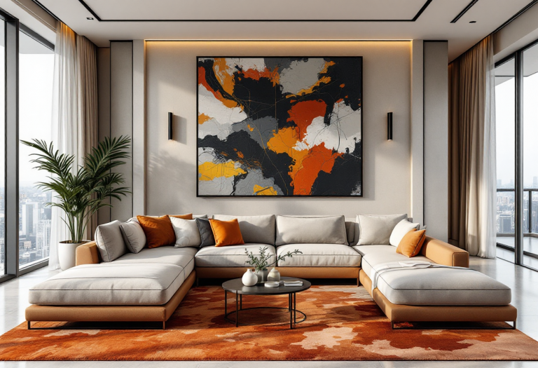 Attico moderno a Trento con interni eleganti e luminosi