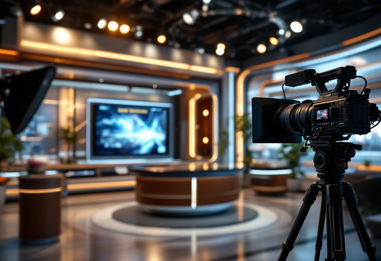 Immagine del talk show Belve con ospiti famosi