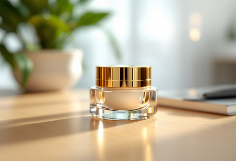 Crema anti-age coreana in un elegante flacone