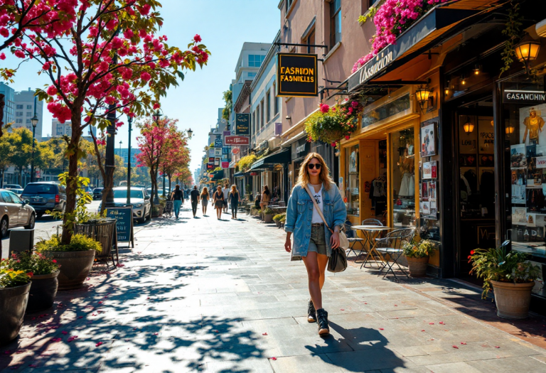 Elisabetta Canalis con un look primaverile a Los Angeles