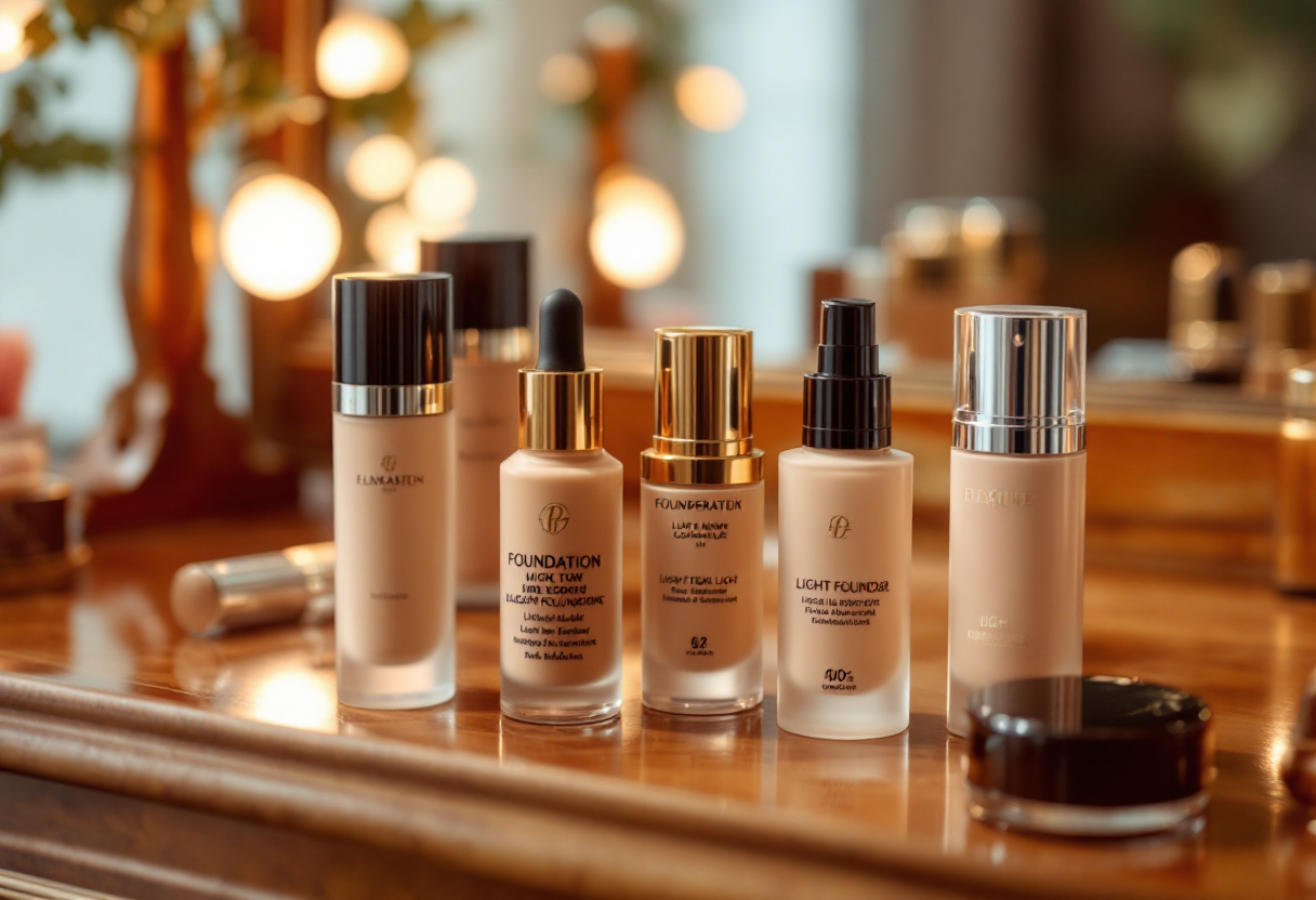 Immagine di fondotinta leggeri per un look naturale