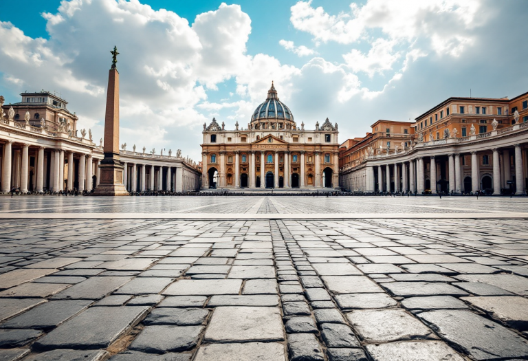Funerale di Papa Francesco con partecipanti in lutto