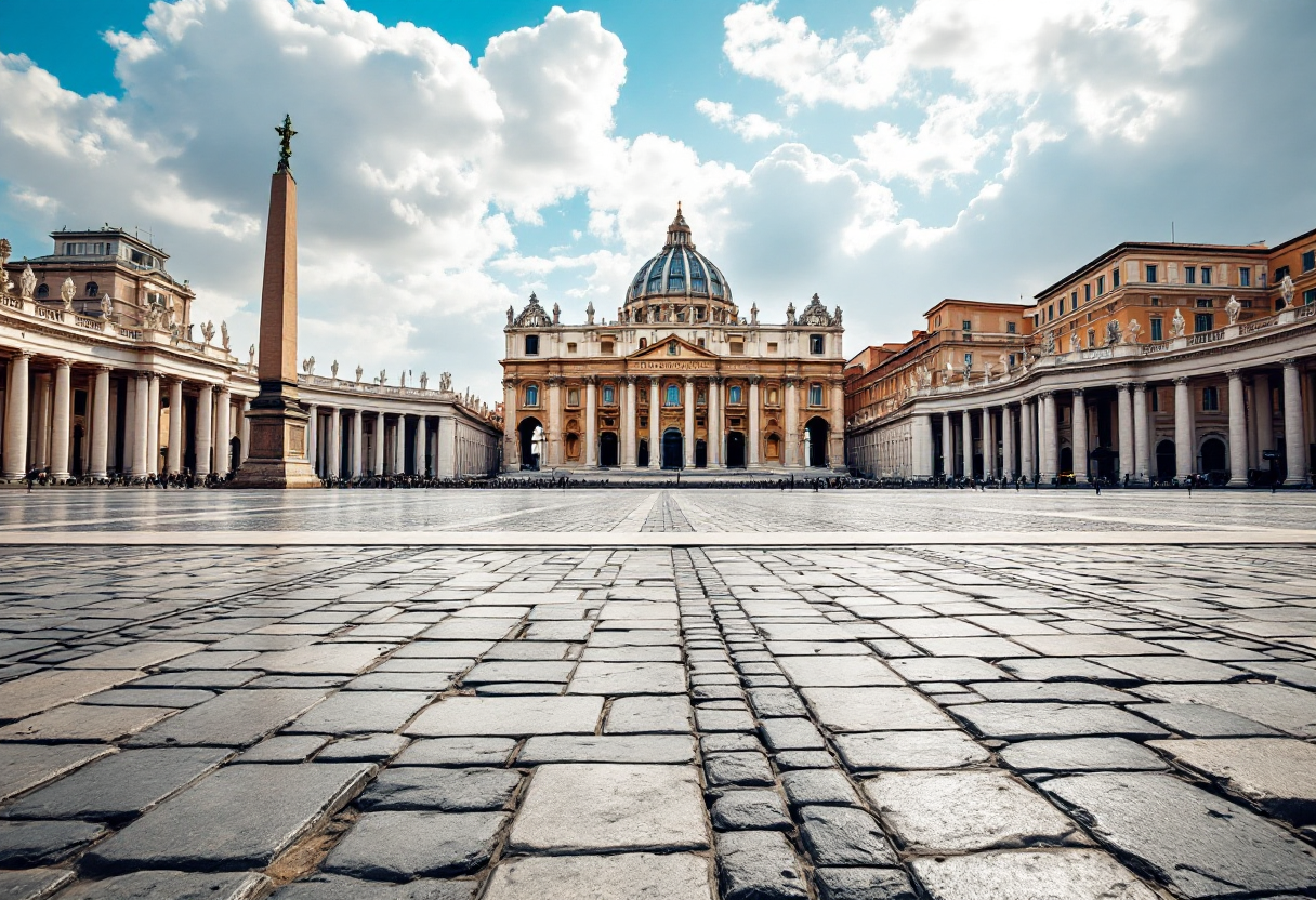 Funerale di Papa Francesco con partecipanti in lutto
