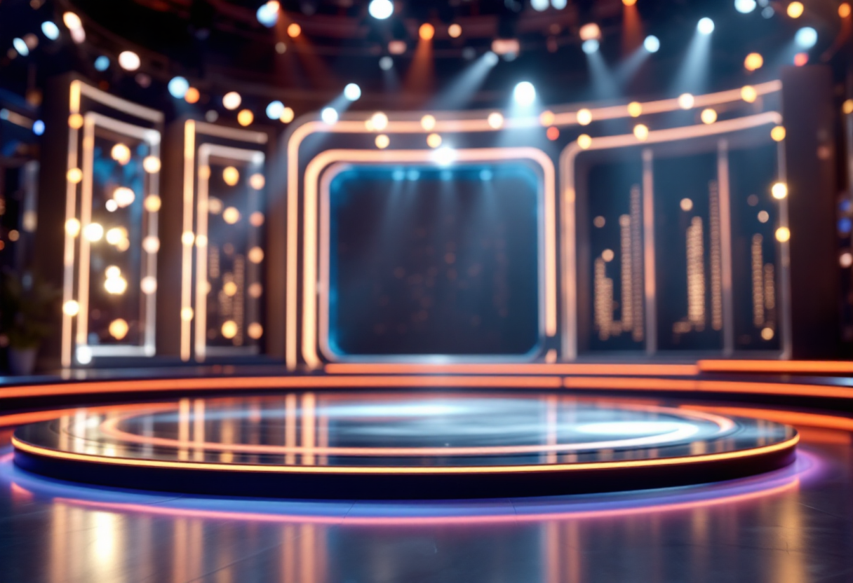 Ilary Blasi durante la presentazione del reality The Couple