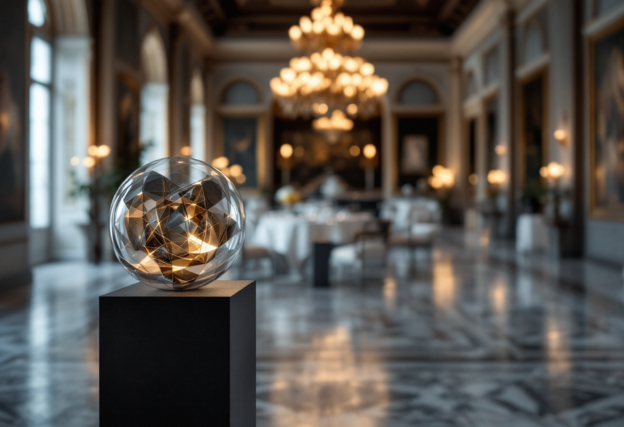 Installazione Luce Materia Acqua a Palazzo Galloni