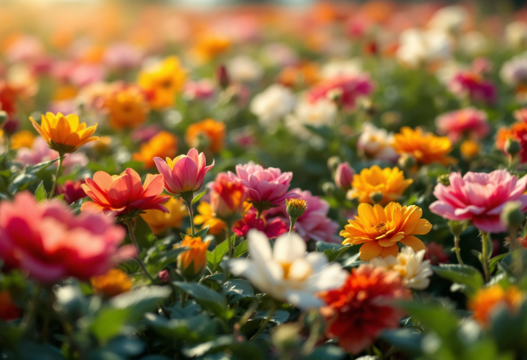Flaconi di profumi floreali per la primavera