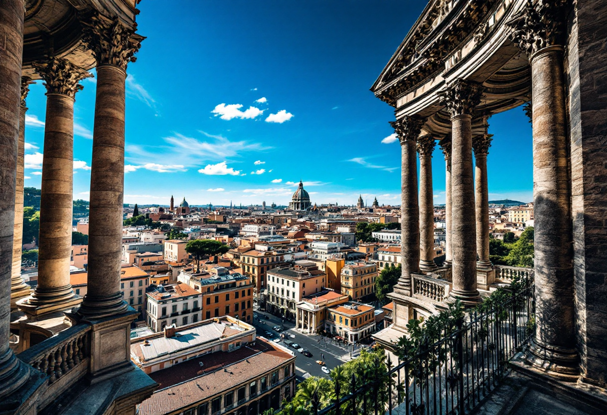 Re Carlo e Camilla durante la loro visita a Roma