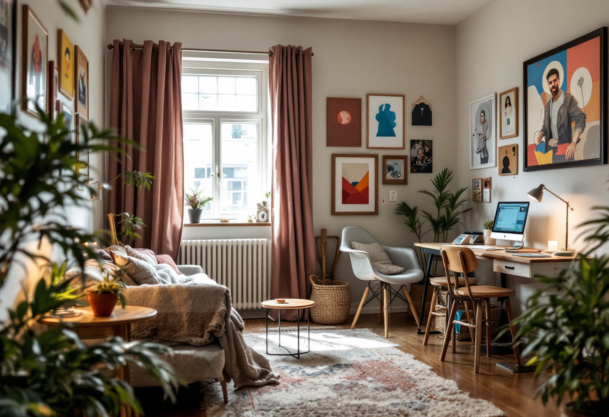 Studenti che scelgono un alloggio per vacanza studio