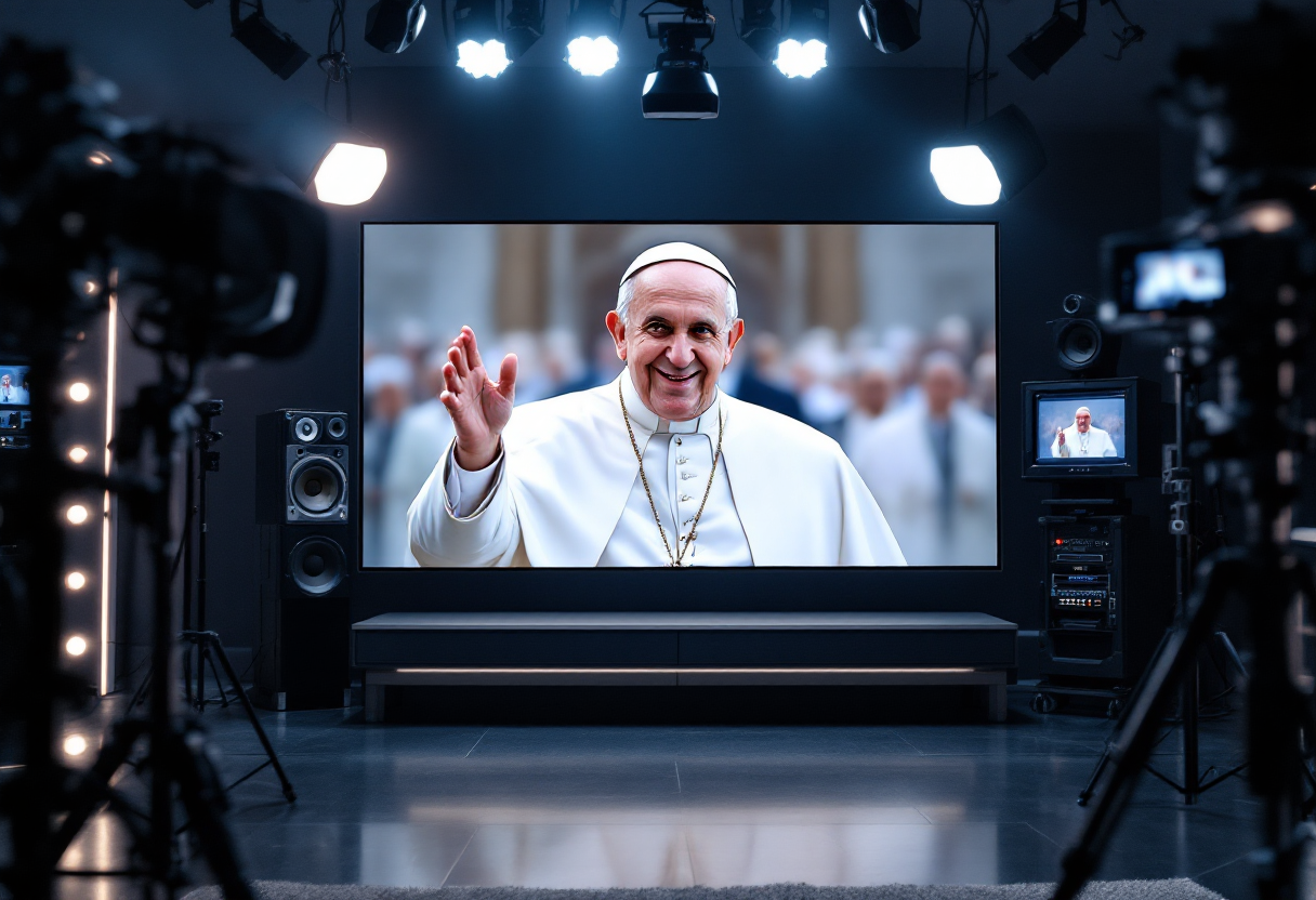 La televisione italiana si ferma per Papa Francesco