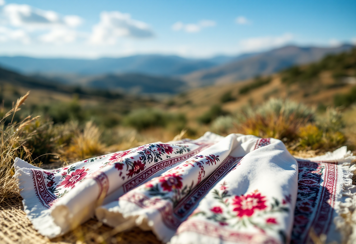 Cerimonia nuziale tradizionale in Armenia con sposi