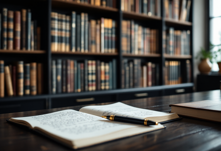 Ritratto di Umberto Eco, scrittore e semiologo italiano