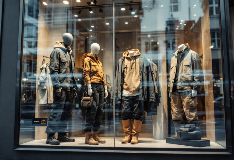 Modello in utility wear per la primavera 2025