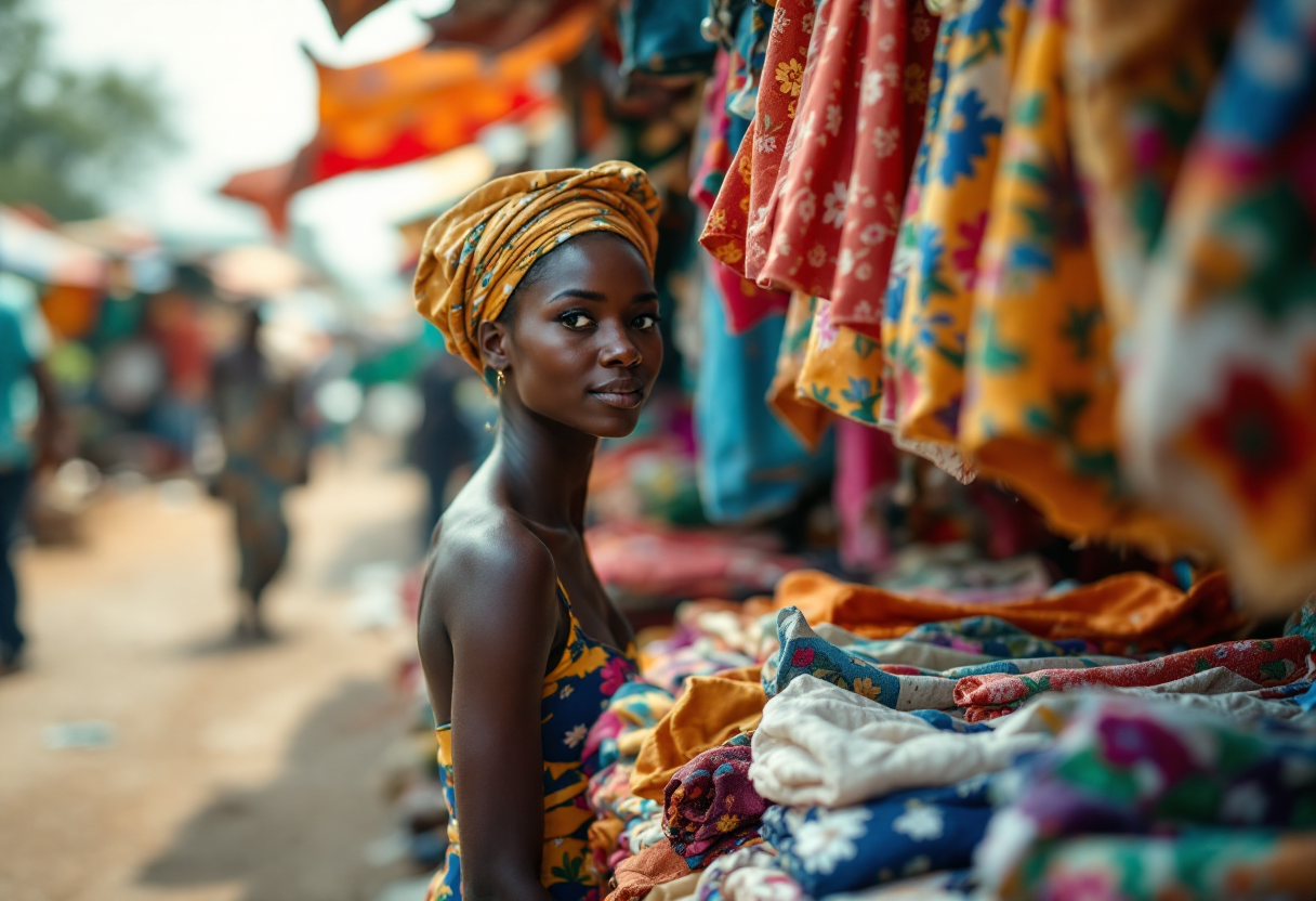 Vittoria di Svezia indossa un abito floreale elegante in Nigeria
