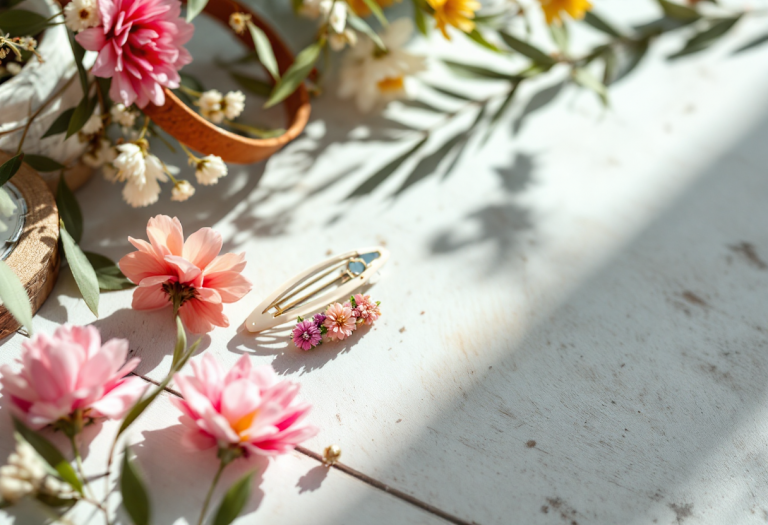 Accessori per capelli in stile primaverile 2023