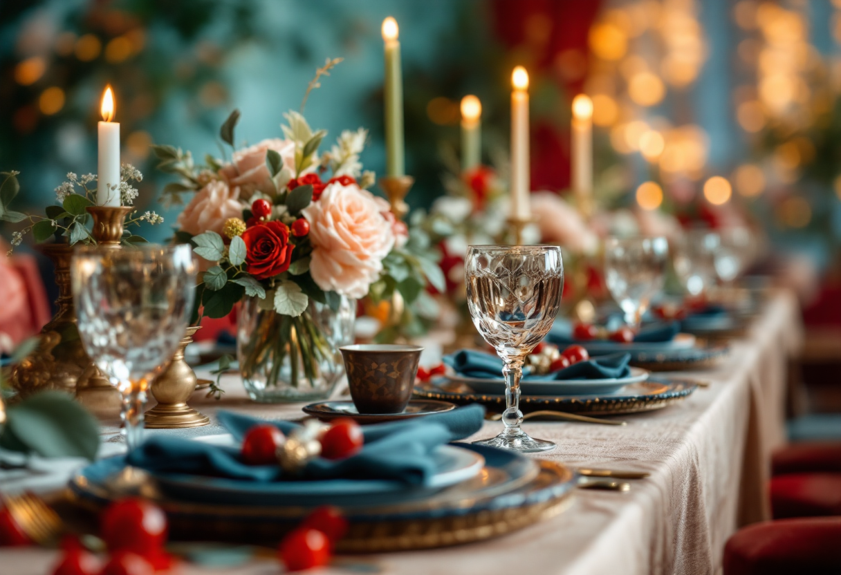 Palette di colori portafortuna per matrimoni nel 2025