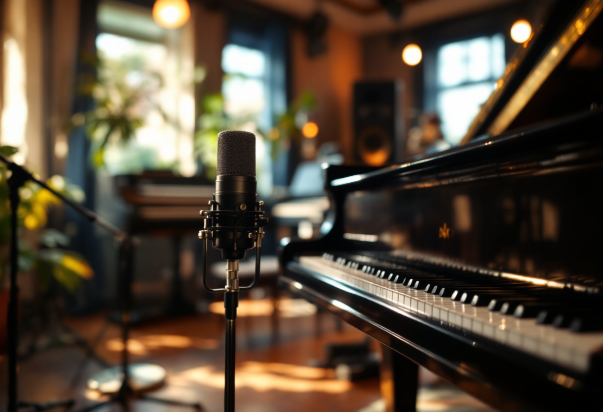 Damiano David durante il lancio del suo primo album da solista