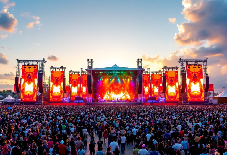 Immagine dell'Eurovision 2025 a Basilea con artisti sul palco