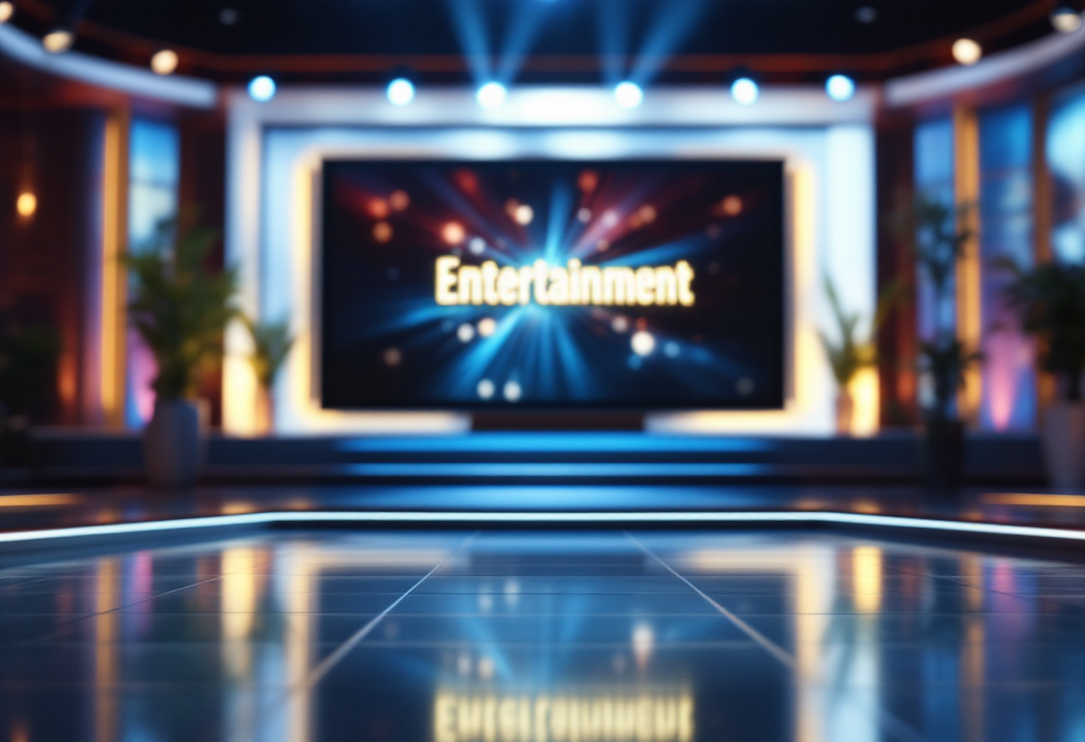 Fiorello e Amadeus durante un evento in Rai