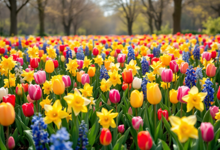 Fiori colorati al Castello Grand Bigard durante Floralia 2025