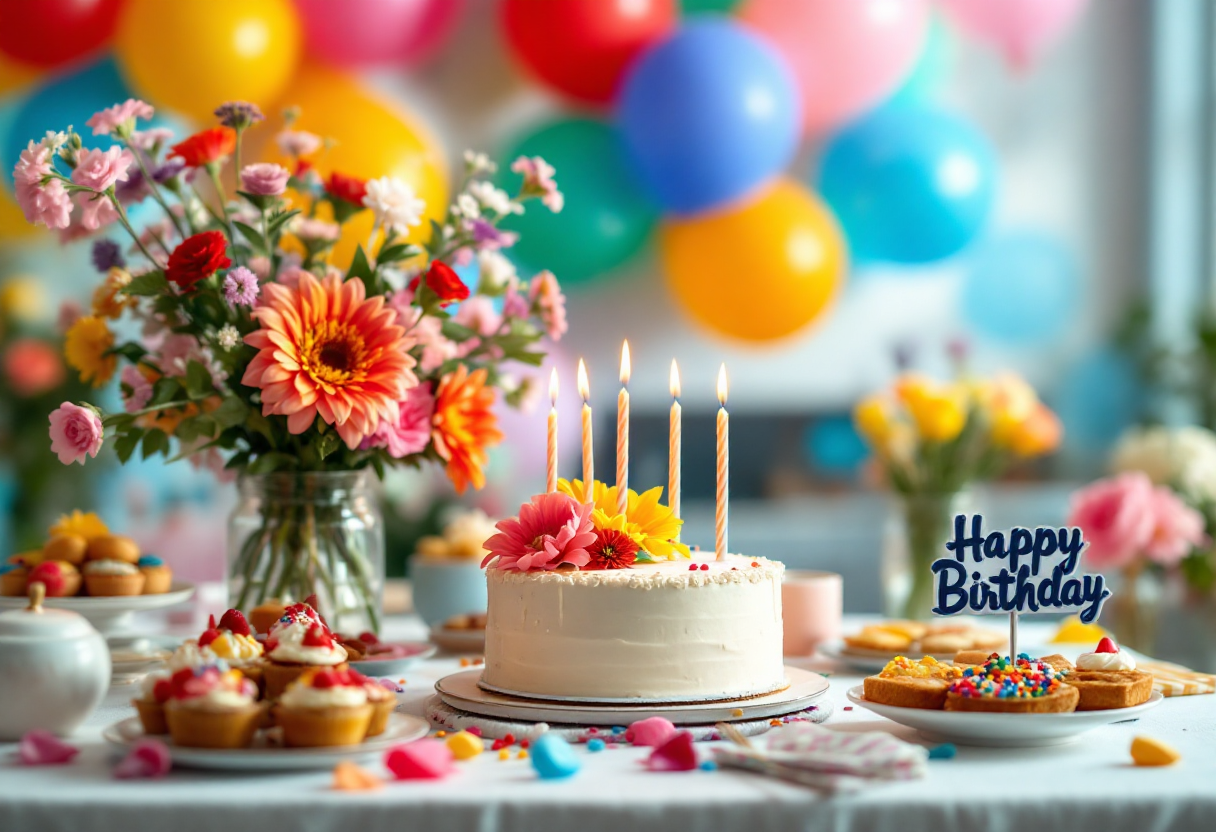 Gerardina Trovato festeggia il suo compleanno con gioia