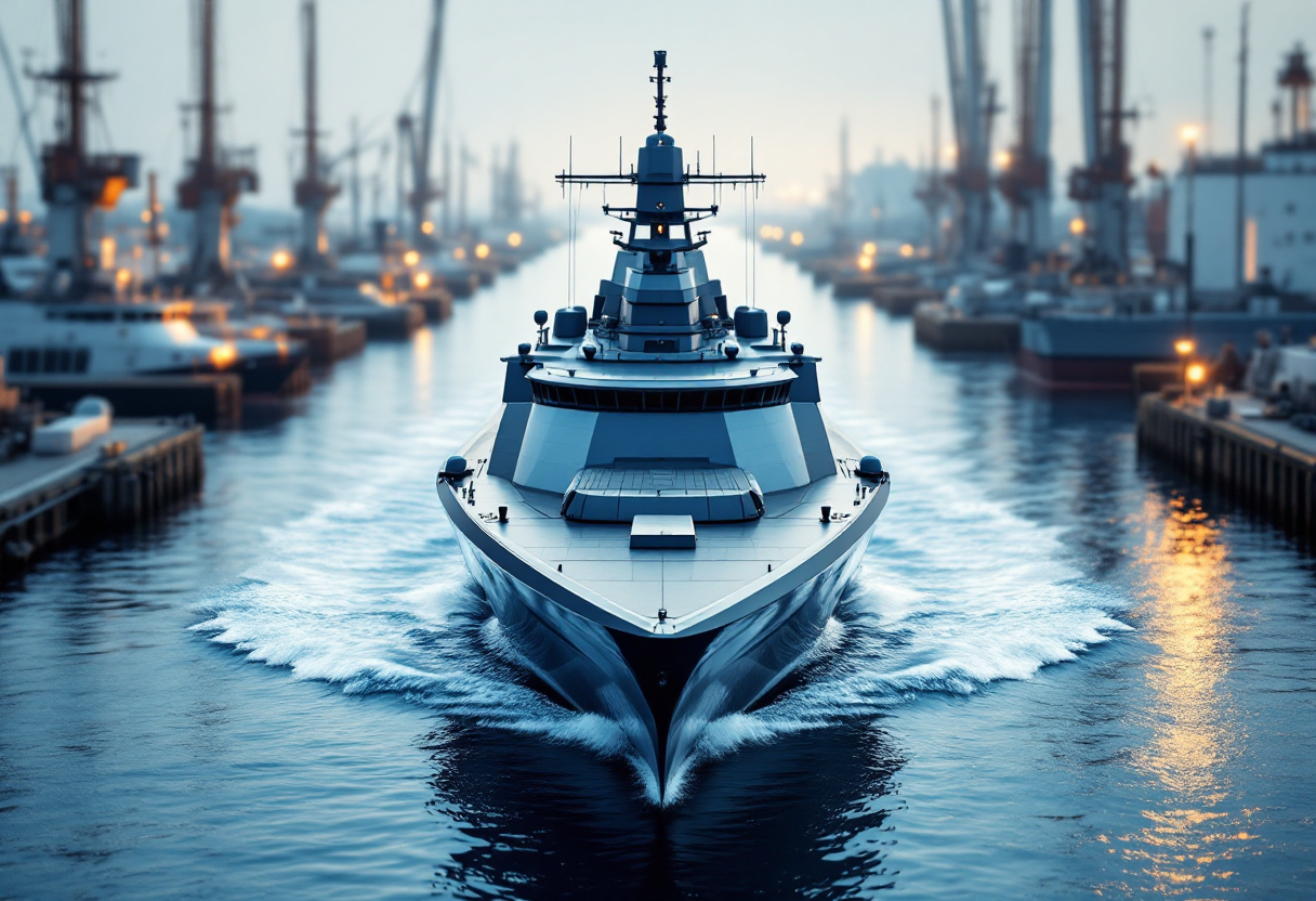 Kate Middleton durante il varo della nave dedicata a Lady Diana