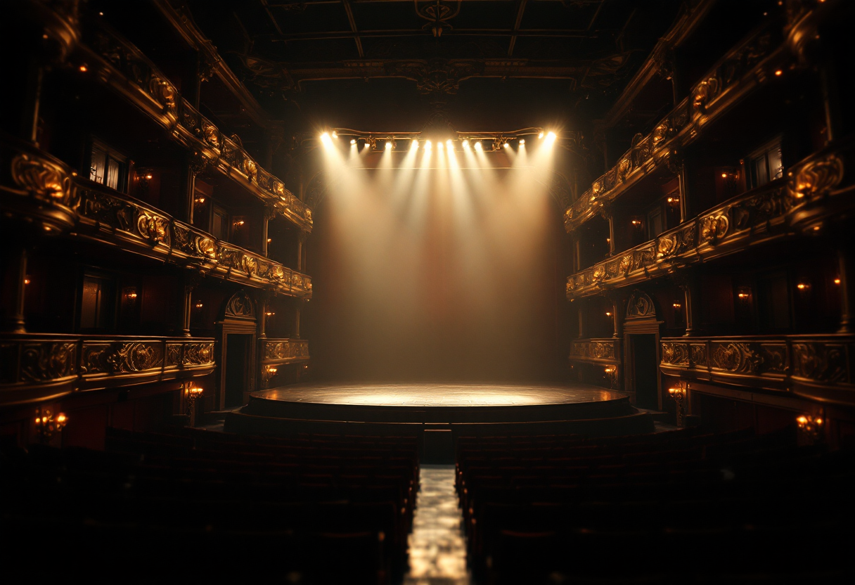 Mariangela D'Abbraccio in un momento di recitazione intensa