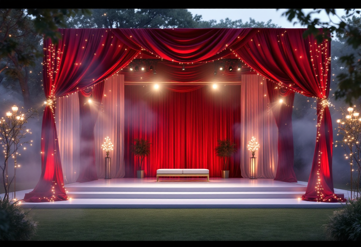 Regina Matilde del Belgio indossa un abito rosso fuoco