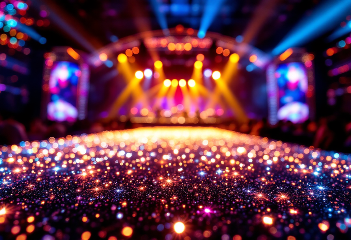 Melody in performance durante l'Eurovision 2025