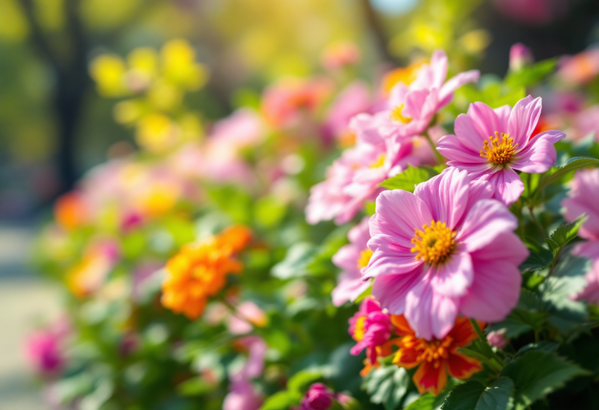 Michelle Hunziker in un outfit primaverile colorato e sensuale