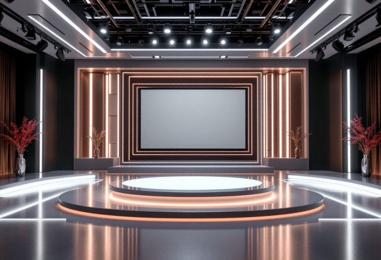 Paolo Bonolis e Maria De Filippi durante una trasmissione televisiva