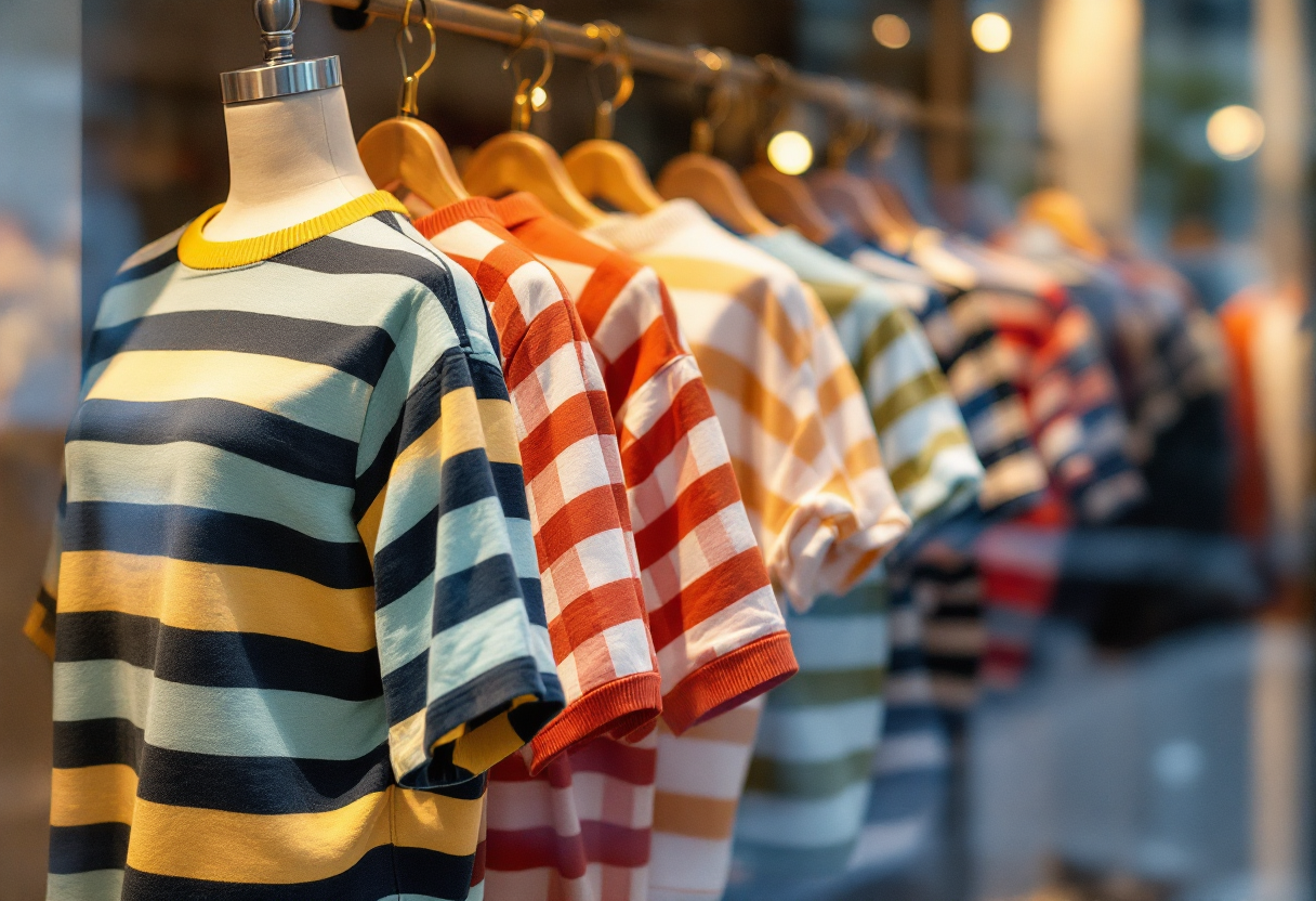 Polo a righe colorate per la stagione primavera estate 2025