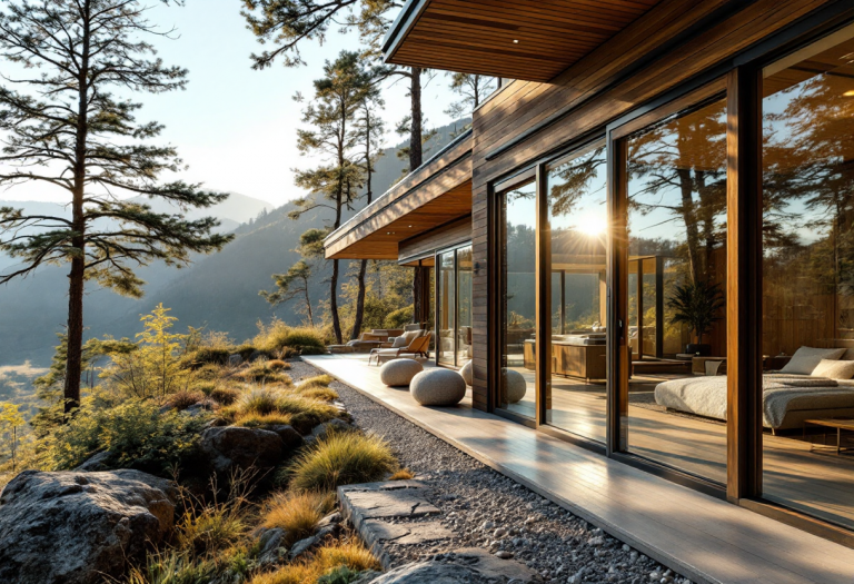 Vista panoramica del Pairi Daiza Resort immerso nella natura