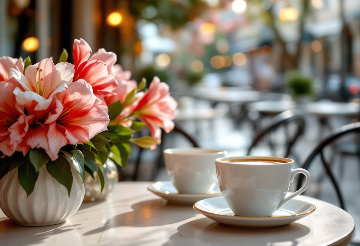 Stefania Orlando e Marco Zecchini insieme in un momento romantico