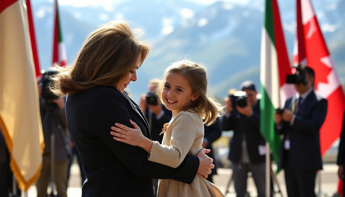 Giorgia Meloni al G7: un abbraccio che racconta una storia di amore
