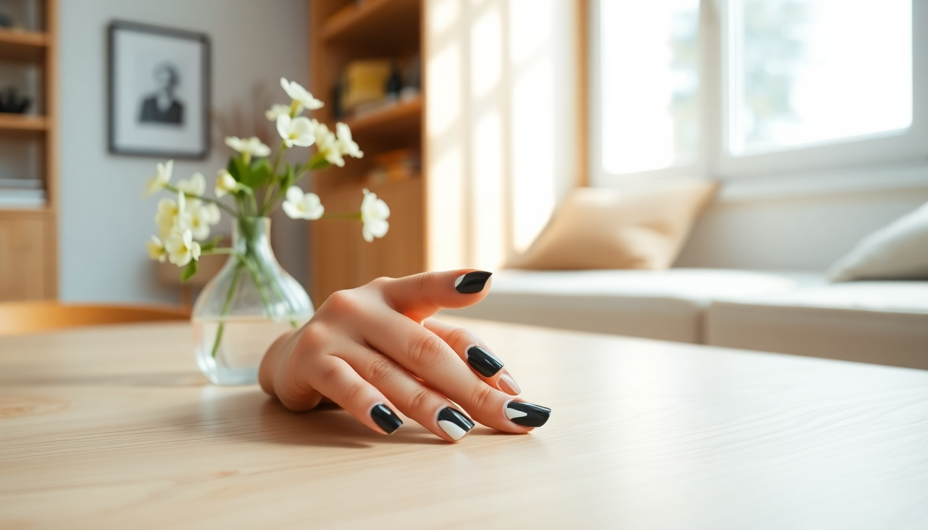 french manicure nera uno stile senza tempo per ogni occasione python 1753979941