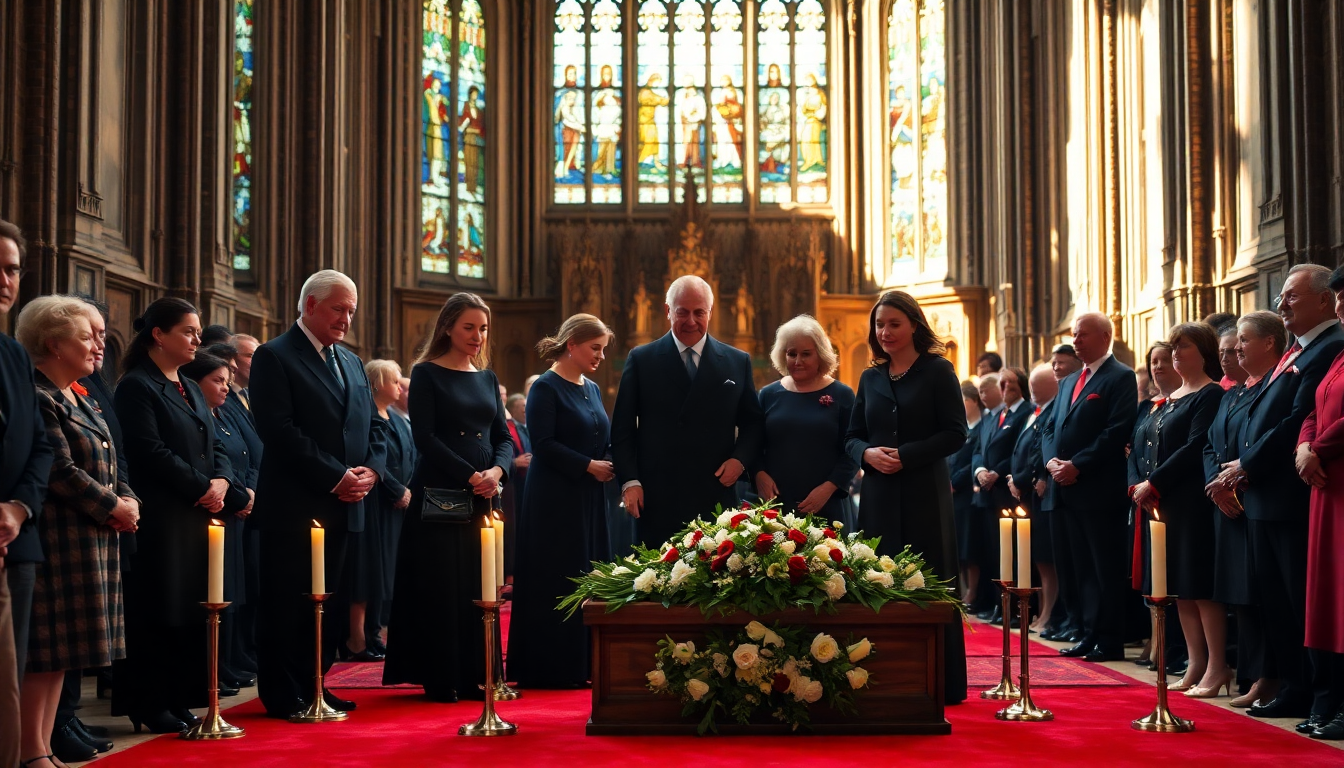 La ricerca di unità familiare nel funerale di re Carlo