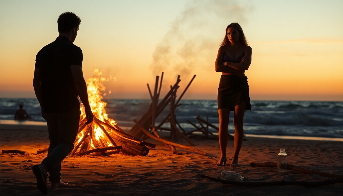 Marco e Denise: la tensione che esplode al falò di Temptation Island