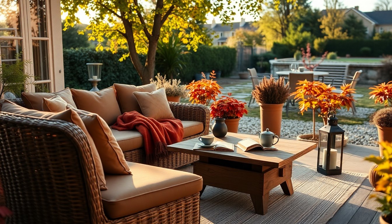 Guida all’arredamento outdoor autunnale: comfort e stile
