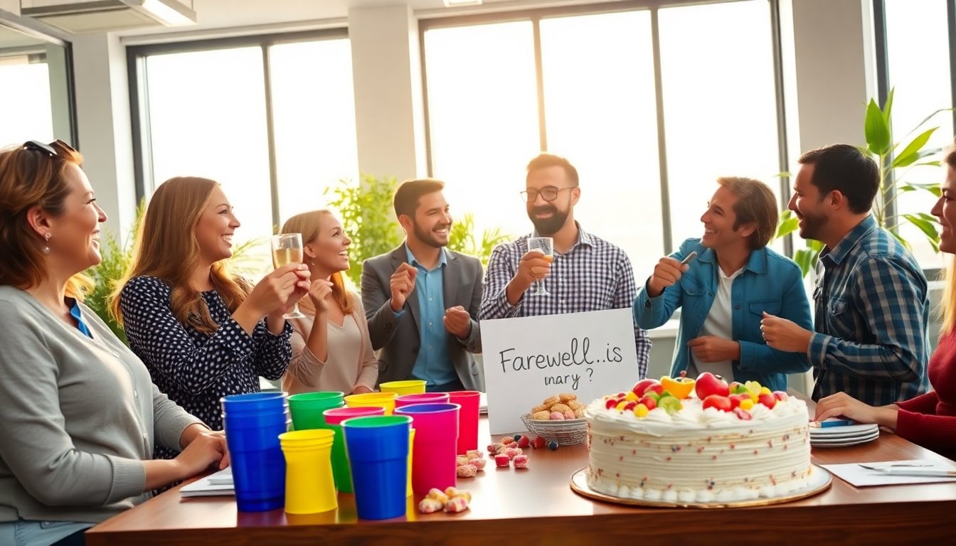 Idee Originali e Divertenti per Concludere il Tempo in Ufficio con un Collega che Parte