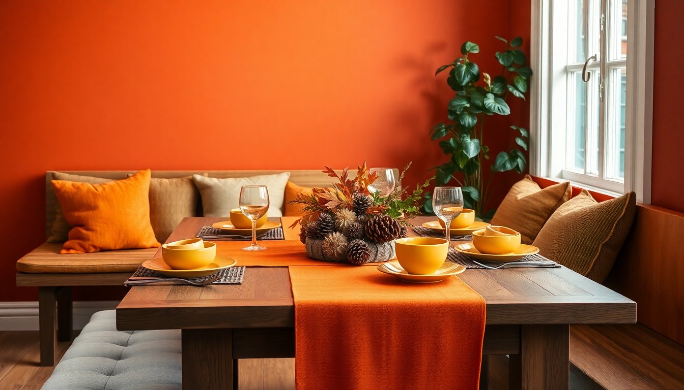 Idee per trasformare gli spazi domestici con colori autunnali