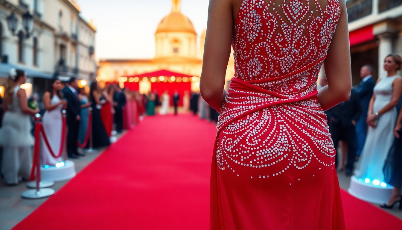 L’eleganza di Elettra Lamborghini sul red carpet di Venezia