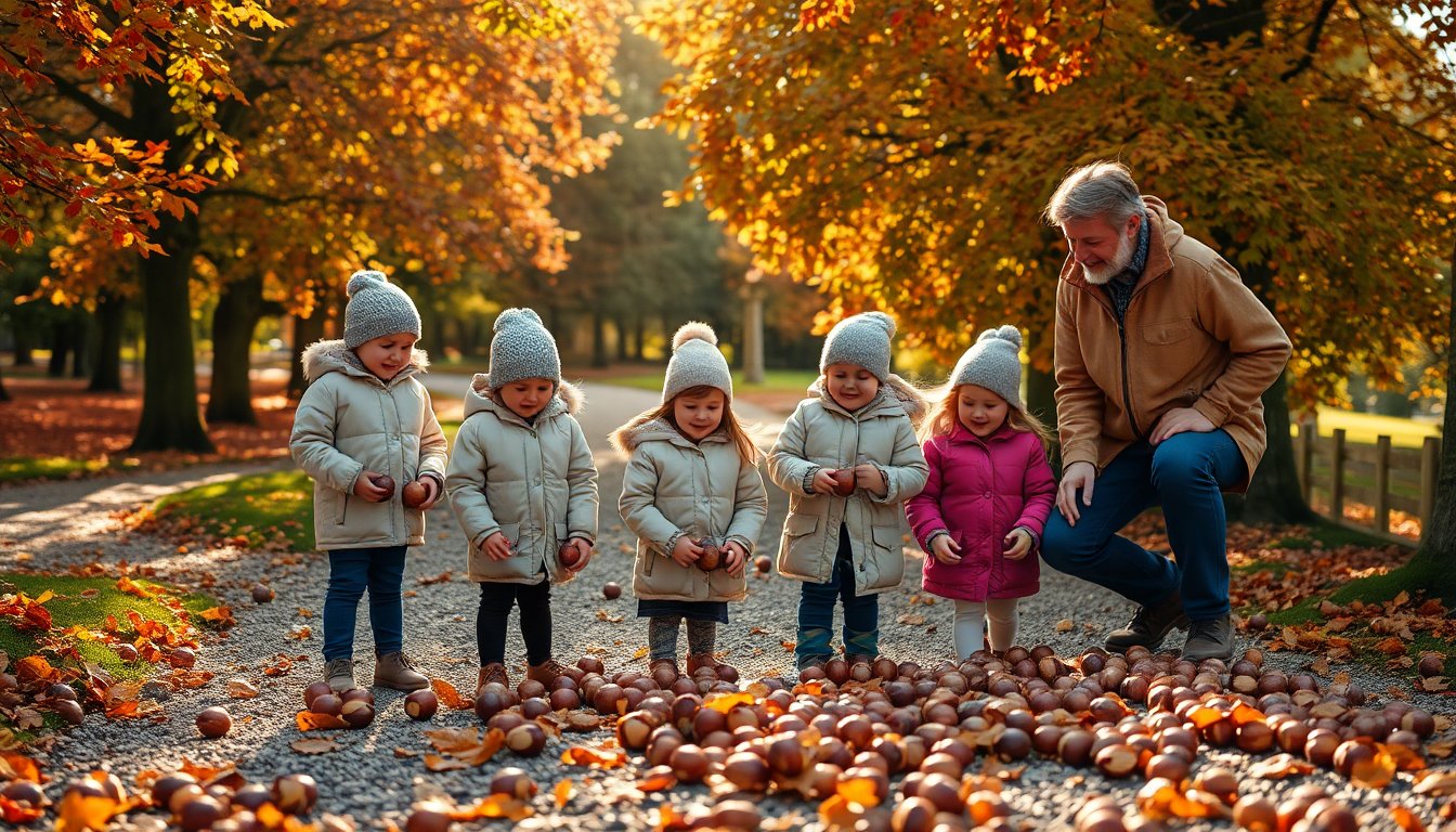 Luca di Cambridge: l’emozionante avventura autunnale tra le castagne