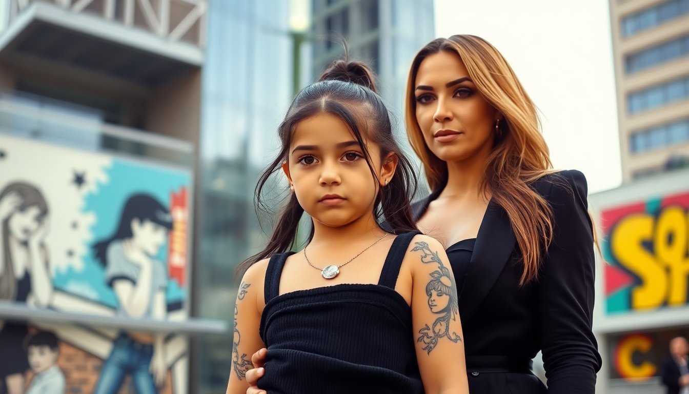 Kim Kardashian e sua figlia: il dibattito su tatuaggi e piercing tra stile e controversie